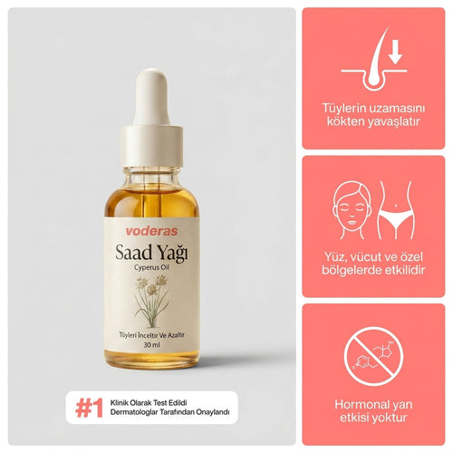 Voderas™ Saad Yağı Serum | Azalan ve İncelen Tüyler