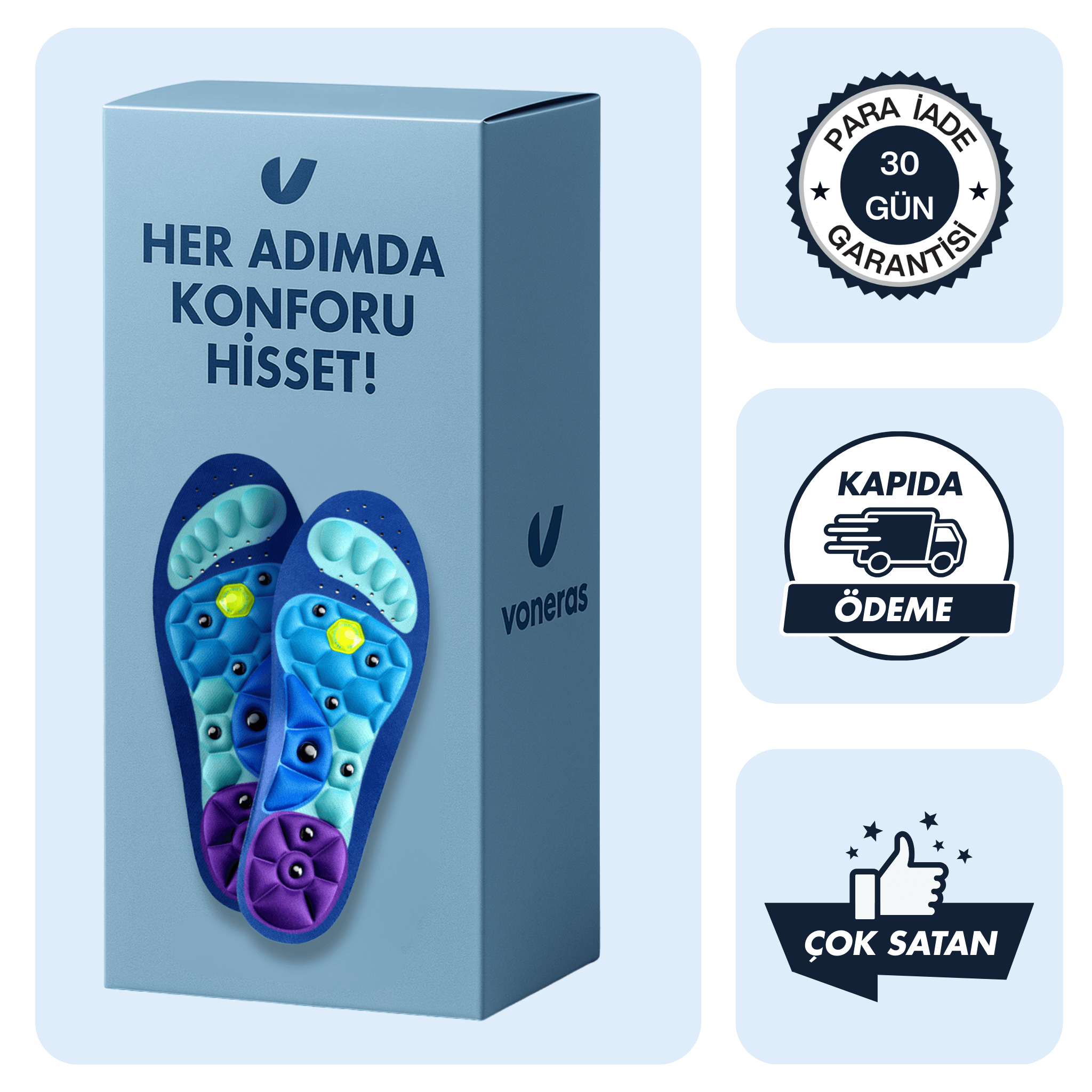 Voneras™ Akupresür Tabanlıklar