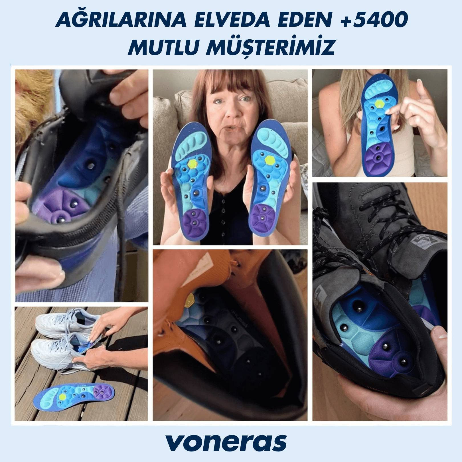 Voneras™ Akupresür Tabanlıklar